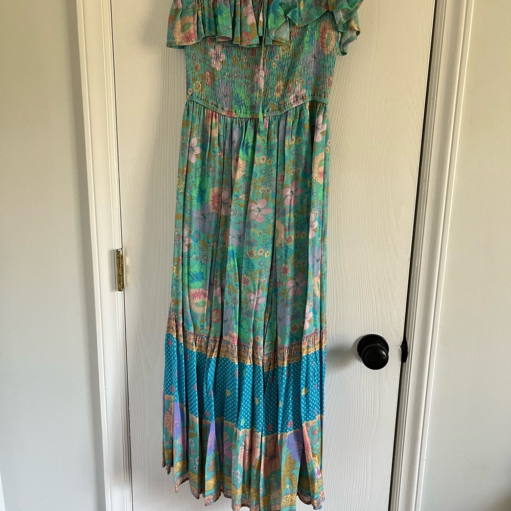 Hibiscus Lane Strapless Midi